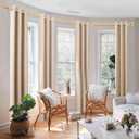 3/4 Inch Gold Bay Window Curtain Rods, USFOOK Telescoping Curtain Rods for Bay Windows 36-72 Inch (Center Rod), 20-36 Inch (Side Rods) with Translucent Finials