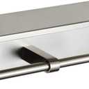 Double Toilet Paper Holder with Shelf Brushed Nickel Toilet Paper Holder Wall Mounted