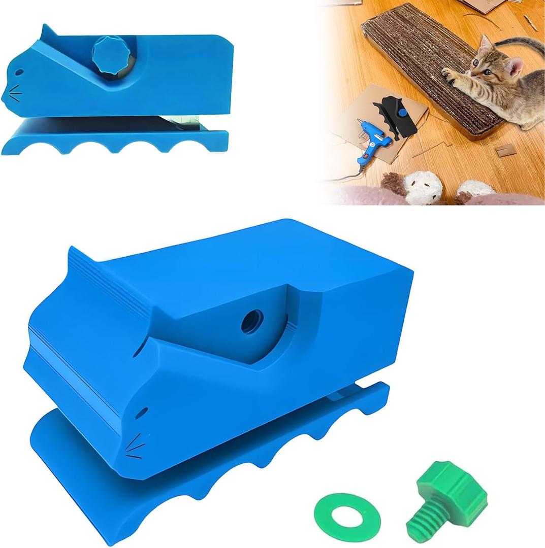 Cutter for Cat Scratchers,3D Printed Kitten Shaped Handheld Cardboard Cutter Tool, DIY Cat Scratchers Cardboard Strip Tool.