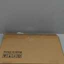 Pots and Pans Organizer Under Cabinet, 21.6" Deep Pull Out Pot Lid Organizer Holder with Guardrail Adhesive Pot and Pan Holder Rack with 10 Adjustable Dividers-1 Pack(White)