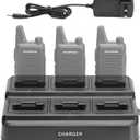 BAOFENG Six-Way Charger for RT22 T22, Multi-Unit Charging Station Base for BAOFENG T22, Retevis RT22 RT22S RB19 RB19P RB39 RB39P Walkie Talkie, Rapid Charger, Black