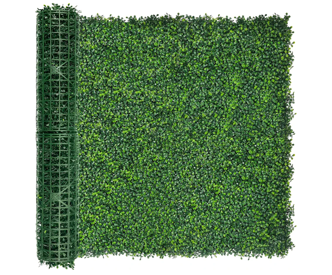 Artificial Ivy Privacy Fence Screen:40"x 120" (34 SQFT) 4-Layer Leaf UV-Anti Faux Greenery Boxwood Backdrop Ivy Vine Leaf Fence Panels for Outdoor, Indoor, Garden,Backyard and Decor