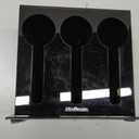 Mind Reader Utensil Dispenser, Silverware Organizer, Plastic Fork and Spoon Dispenser, Kitchen, Black