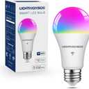 Lightinginside Smart Light Bulbs 100W Equiv., 1350LM 11W Smart Bulb Works with Alexa/Google Home/Smart Life, A19 E26 RGBCW Color Changing, No Hub Required, 2.4G WiFi Bluetooth Bulb, ETL Listed, 1PC
