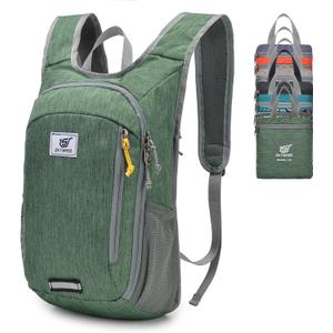 SKYSPER Small Daypack 10L Hiking Backpack Packable Lightweight Travel Day Pack for Women Men (Green)