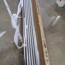 Art3d 4-Piece Wood Slat Acoustic Panels for Stylish Decor and Noise Reduction, 3D Textured Panel for Ceiling and Wall, Brushed Silver (4Pcs - 94.5 * 7.9 inch)