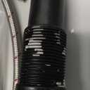 Hoimpro Brushed Gold Waterfall Spout Single Hole Bathroom Faucet, Stainless Steel Single Lever Bathroom Vanity Sink Faucet with Drain, cUPC Hose and Deck Plate