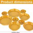 9 Cluster Charcuterie Bowls Gold Decorative Round Serving Bowls Irregular Elegant Snack Tray Compote Appetizer Platter for Entertaining Centerpiece Home Kitchen Decor Wedding Gift