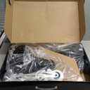 RollingBunny Inline Skates PRO for Adult Women - ABEC-9 Bearing with Breathable Lining for Male Female, Optional Brake, Black (USW8)