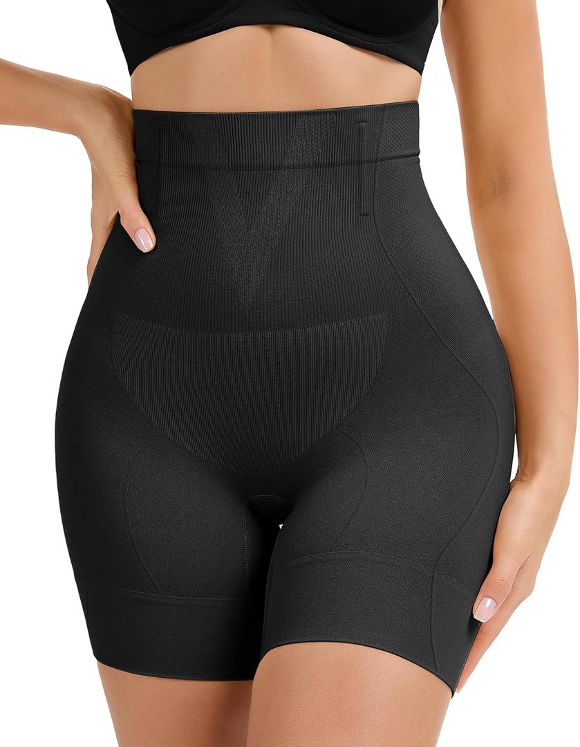 Shapewear Tummy Control Shorts - High Waisted Shapewear Underwear Body Shaper Butt Lifting Shorts Under Dresses (Medium)