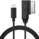 AMI MMI Aux Cable for iPhone 14 13 12 11 XS XR X 8 7 6,Car Aux Interface Dongle Compatible with Audi A3/A4/A5/A6/A7/A8/S4/S6/S8/Q5/Q7/R8/TT,Auxiliary Input Adapters for VW Tiguan CC Magotan(3.3FT)