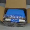 Cherrysea 2Pack Salad Lunch Container, 68oz Salad Bowls with 4 Compartments Tray,Leak Proof Lunch Box with Fork for Men,Women BPA-Free Snack Box with Sauce Container for Dressings - Blue