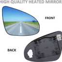 Passenger Side Mirror Replacement for Toyota Camry 2012 2013 2014 2015 2016 2017, Avalon 2013 2014 2015 2016 2017 2018 Hybrid - Right Side Mirror Glass, Rear View Power Heated Mirrors Glass