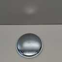 Glownary 5-Inch Round Stainless Steel Catering Tray, Mirror-Polished Finish, Silver Platter for Appetizers and Hors D'oeuvres, Dishwasher Safe