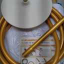 AerWo Lighted Balloon Arch Kit 9.35FT & 6FT, Free Bending Half Balloon Arch Stand with Base, Floor Gold Balloon Arch Frame for Wedding Birthday Party Baby Shower Yard Lawn Home Christmas Decorations