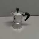 Moka Express: Iconic Stovetop Espresso Maker, Makes Real Italian Coffee, Moka Pot 3 Cups (4.4 Oz - 130 Ml) , Aluminium, Silver