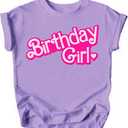 Loves Apple Birthday Girl Doll Themed Outfit for Birthday Party Shirt 6-7