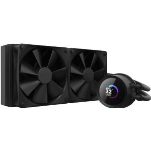 NZXT Kraken 240-240mm AIO CPU Liquid Cooler - Customizable 1.54"" Square LCD Display for Images, Performance Metrics and More - High-Performance Pump - 2 x F120P Fans - Black