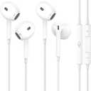 2 Packs for iPhone Headphones Wired Earbuds/Earphones Nosie Reduction Built-in Microphone & Volume Control Headsets Compatible with iPhone 14/13/12/11/XR/XS/X/8/7/SE/Pro/Pro Max