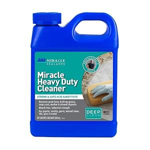 Miracle Sealants Miracle Heavy Duty Non-Acidic Cleaner, Tile & Stone Cleaner & Grout Haze Remover, Quart