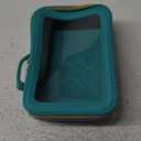 Clear Makeup Bag, Portable Travel Cosmetic Bags, Multipurpose Leather Toiletry Bag with Zipper, Waterproof Transparent Cosmetic Organizer for Women, Medium, Green