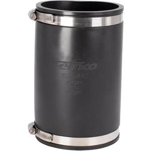 Fernco XL 1056-442 Flexible Pipe Coupling 4 CI/Plastic/Steel to 4 CI/Plastic/Steel
