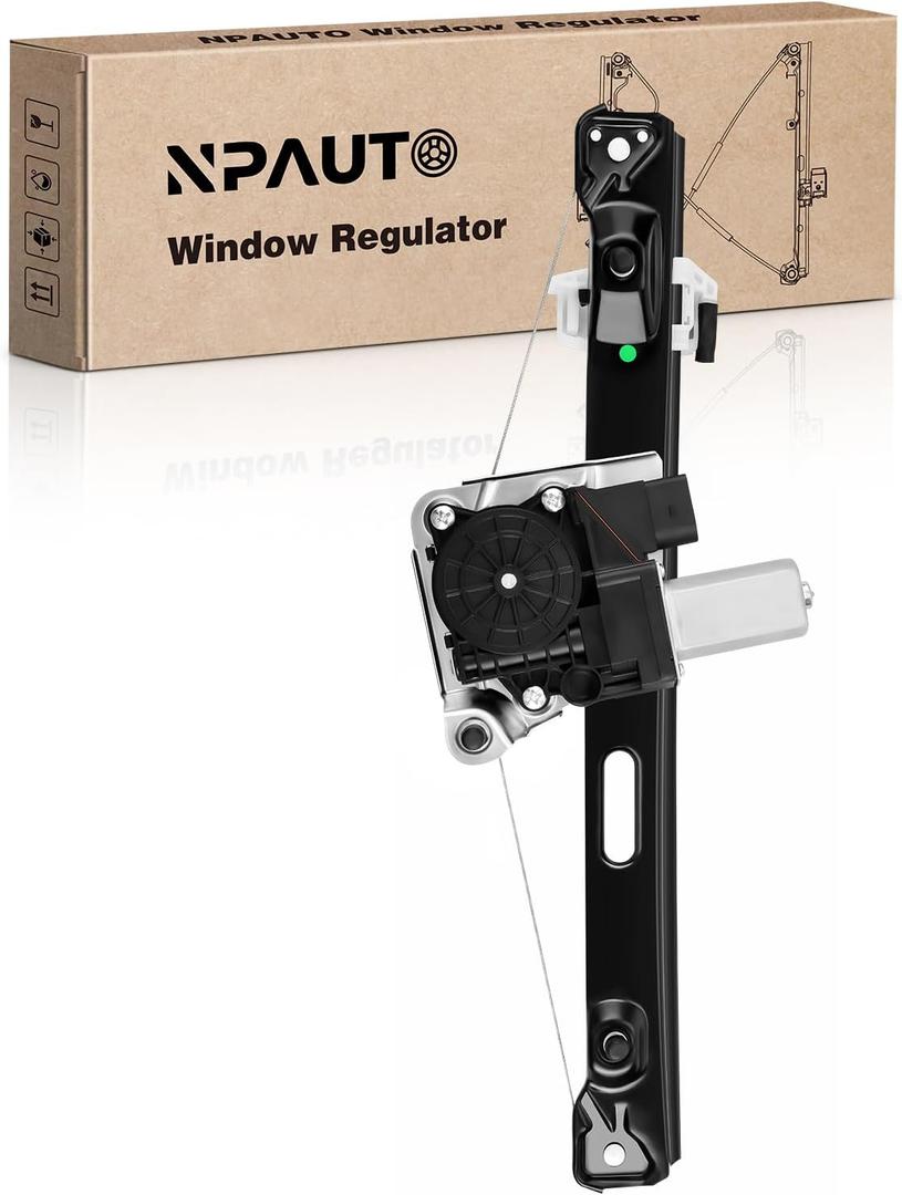 Rear Driver Side Power Window Regulator (5-Pin) Motor fit for BMW 3 Series E90 E91 323i 325i 328i 330i 335i 325xi 328xi 330xi 335xi 335d M3 2006 2007 2008 2009 2010 2011, Sedan Wagon, Left, 748-468