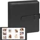 360 Pockets Instant Photo Album for Fujifilm Instax Mini 12 11 9 8+ 8 99 40 EVO LiPlay Instant Film, fits Polaroid Snap/PIC-300/Z2300/ SocialMatic Cameras & Zip 2x3 Printer (Black)