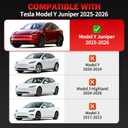 White Door Panel Trim, Inner Armrest Panel Cover for Tesla Model Y Juniper