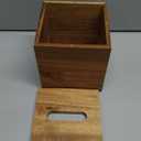 Dreamkey Acacia Wood Tissue Box Cover, Square Tissue Box Holder with Removable Top Lid, Solid Wooden Tissue Box Dispenser for Bathroom, Bedroom, Office