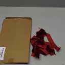 24 Pcs Burgundy Small Velvet Christmas Bows for Christmas Tree, Wreath, Gift Wrapping, Crafts, Wedding, Party, Twist Tie Bows for Treat Bag Bakery Candy Bags, Home Decor 1" W,3.5 x 3.5 inch