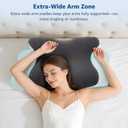 Cervical Pillow for Neck Support: Contour Memory Foam Pillow for Side Back Stomach Sleepers - Ergonomic Neck Pillow with 2 Heights & Widened Armrest Design