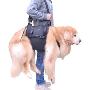 Dog Carry Sling, Emergency Backpack Pet Legs Support & Rehabilitation Dog Lift Harness for Large Dogs, Dog Carrier for Senior Dogs Joint Injuries, Arthritis, Up and Down Stairs (Black, XL)