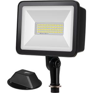 EDISHINE 46W Flood Light, 6800LM LED Flood Light Outdoor, IP65 Waterproof, 5000K LED Security Lights for Backyard, Flagpole, Garage, UL Listed