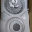 Food Processor Cordless, Small Wireless Chopper with 5-Cup Glass Bowl, 6000mAh Battery USB-C Rechargeable Electric Vegetable Chopper Meat Blender Kitchen Mixer for Garlic, Onion, Salad,Xmas Gift,White (1.2L)