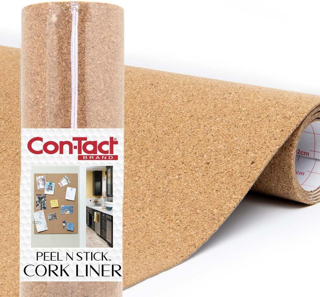 Con-Tact Brand Adhesive Roll, Cork, 18" x 4', 18 in x 4 ft