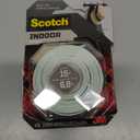 Scotch Indoor Double-Sided Mounting White Tape, 1/2 in x 80 in, Features 3M Industrial Strength Adhesive, Delivers a Strong & Permanent Bond on Contact, No Mess or Tools (110S)