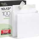 Quality Park Tyvek Envelopes, 100 Pack, Large 10 x 13 Mailers, 2 Inch Expansion, Rip, Puncture & Water Resistant Self Sealing Mailing Bags for Lightweight Shipping, White