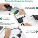 SATA to USB 3.0 Adapter, External Hard Drive Converter Cable for 2.5" 3.5" HDD, SSD with Power Supply