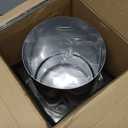 Shimeyao 6" Wall Vent Cover Stainless Steel Outside Dryer Vent Covers for House Exhaust Duct Kit with Removable Extension Pipe 8 Inch and 4 Screw for House Outdoor Extended Air Pipe, Silver