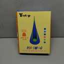 Y- STOP Kids Pod Swing Seat, Hanging Hammock Chair Swing with Inflatable Pillow, Sensory Swing Chair with Pocket for Outdoor and Indoor (Blue and Green)