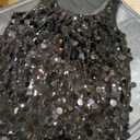 Women's Sequin Top Sleeveless Sparkly Glitter Shiny Tank Top for Party, Wedding, Club, Night Out L