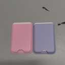 for MagSafe Wallet 2 Pack with RFID Blocking, 1800G Strong Magnetic Phone Wallet Card Holder for iPhone 17/16/15/14/13/12 Pro Max Plus, 3-Card Capacity, Easy Card Access, Pink+Purple