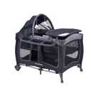 Pamo Babe Baby Playard with Canopy, Portable Crib with Changing Table (Lightgrey)