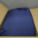 PLTCAT All-Weather Comfort Deep Seat Cushions, Fade-Resistant Patio Chair Cushion Set (Navy Blue, 24" x 24" + 24" x 20") with Removable Cover for Pation Furniture