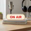 LED ON AIR Sign Light Box, Studio Broadcasting Indicator Lamp for Podcast Recording, Radio Station, Live Streaming Room Decor