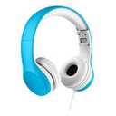 LilGadgets Connect+ Pro Wired Kids Headphones for School w/Microphone, Volume Limiting & Noise Reduction Over-Ear Headset with Cord, SharePort Technology & SoftTouch Padding, Blue Headphones for Kids