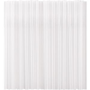 Individually Wrapped 100 Pcs Clear Plastic Straws, Disposable Drinking Straws, 8.26" Long and 0.23'' Diameter, BPA-Free