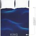 ConBlom Grounding Mat for Bed, King Size Earthing Mattress Cover Sheets Pad Grounding Kit, Grounding Cord Included (King, 76 * 80")