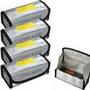 4pcs Lipo Battery Fireproof Explosion Proof Bag Storage Guard Safe Pouch 185mm